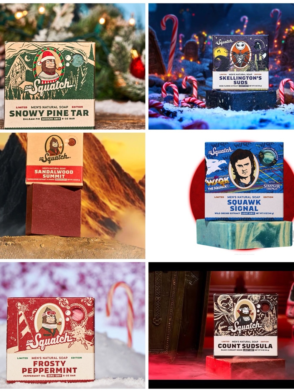 Dr. Squatch Men’s Natural Bar Soap. Pick 1